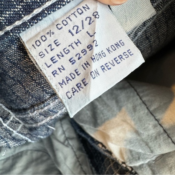 Vintage Jordache Jeans Grid High Rise Tapered Leg Juniors 12/28 Actual 26”x29” - Picture 9 of 10